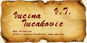 Vucina Tucaković vizit kartica